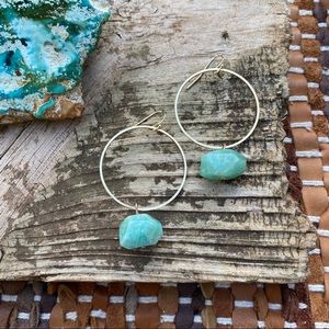 FP Chalcedony Hoop Earrings